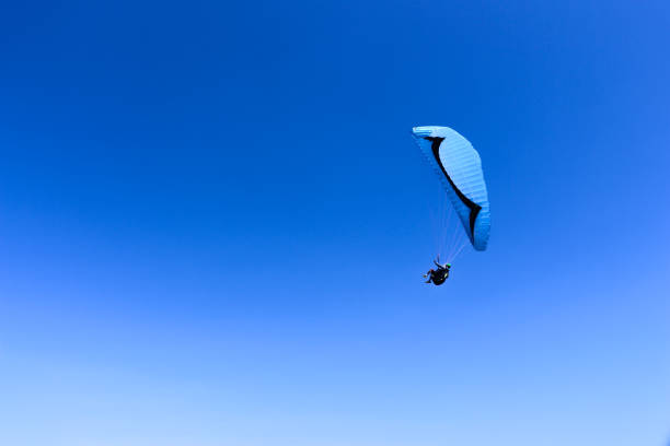 istock Paragliding in the blue sky 1215165702