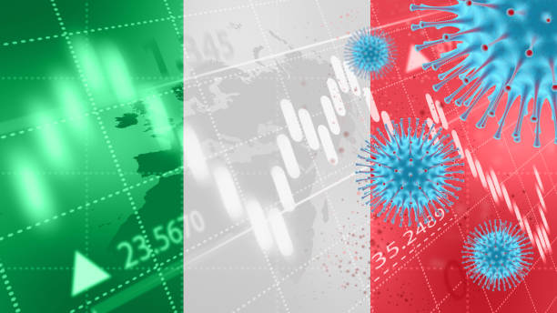 coronavirus ataca italia - euro symbol european union currency currency banking fotografías e imágenes de stock