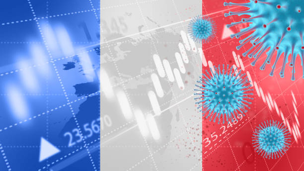 il coronavirus attacca la francia - euro symbol european union currency currency banking foto e immagini stock