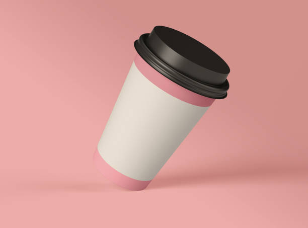 istock 3D Illustration. Blank mockup paper cup. 1215166829