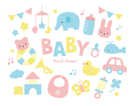 Baby toys pastel color