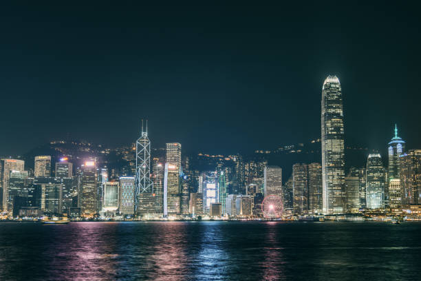 istock Hong Kong Skyline at Night 1215170691