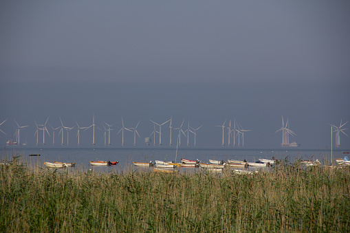 The wind farm park called Lillgrund is placed in the sea Öresund, between Sweden and Denmark. It produces clean energy.