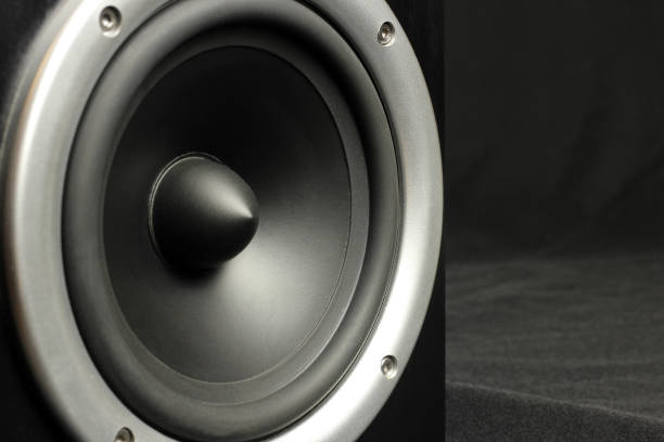 istock Acoustic column, musical speaker. Close up 1215176134