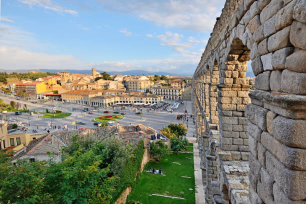 istock Aqueduct of Segovia, Spain 1215184639