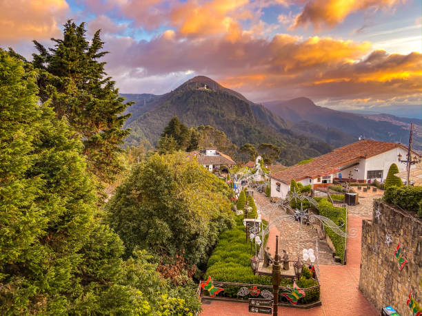 Montserrate view in Bogota, Colombia, South America