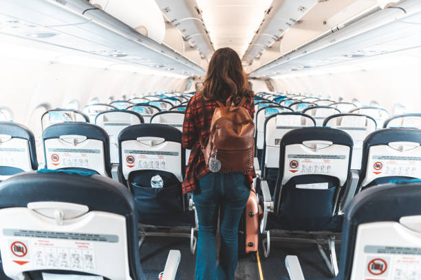 飛行機のインテリア - argentinian ethnicity 写真 ストックフォトと画像