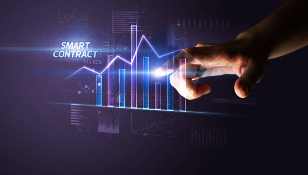 istock Hand touching business concept 1215189898
