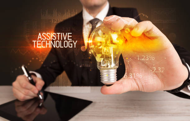 istock Businessman holding a lightbulb 1215195368