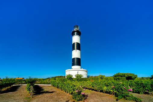 The Chassiron lighthouse was commissioned in 1836 after two years of construction. It is located on a cliff at the northern end of the island of Oléron, in the commune of Saint-Denis-d'Oléron, in Charente-Maritime. This is one of the oldest French lighthouses in operation and was included in the list of historical monuments in 2012.