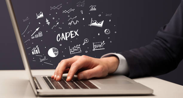 istock Businessman working on laptop, business concept 1215196847