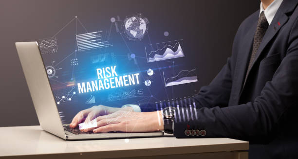 istock Businessman working on laptop, business concept 1215197094