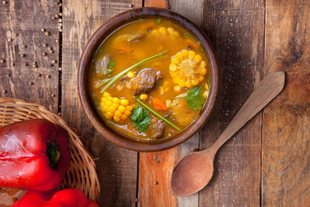 istock Sancocho is a meat and vegetable stew 1215199353