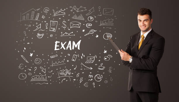 istock Businessman thinking with educational inscription 1215201371