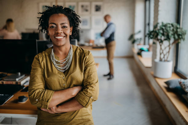 istock Beautiful Business Woman At Work 1215205328