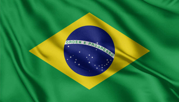 istock Waving color flag. Silk texure. 3d illustration. 1215206273