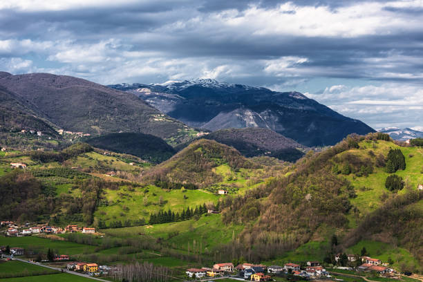 Marostica - hills and Monte Grappa in the background