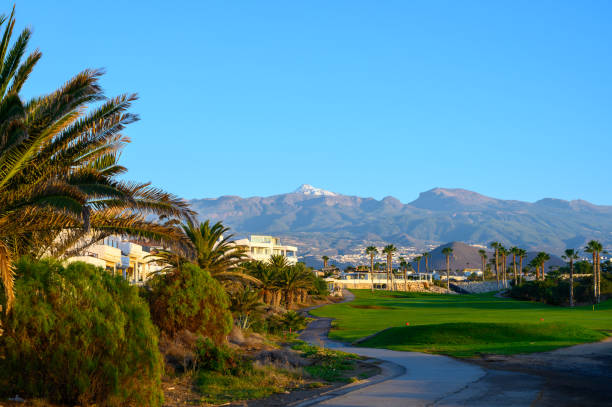istock View on evergreen grass field on large golf course on tropical island 1215210709