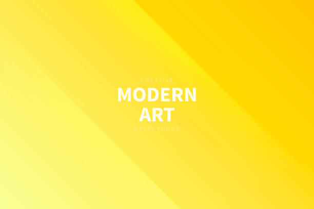 Modern abstract background - Yellow gradient Modern and trendy abstract background with two symmetrical folds diagonally. This illustration can be used for your design, with space for your text (colors used: Yellow, Orange). Vector Illustration (EPS10, well layered and grouped), wide format (3:2). Easy to edit, manipulate, resize or colorize. yellow background stock illustrations