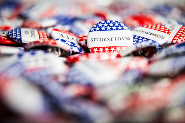 istock Election Vote Buttons - Student Loans 1215215584