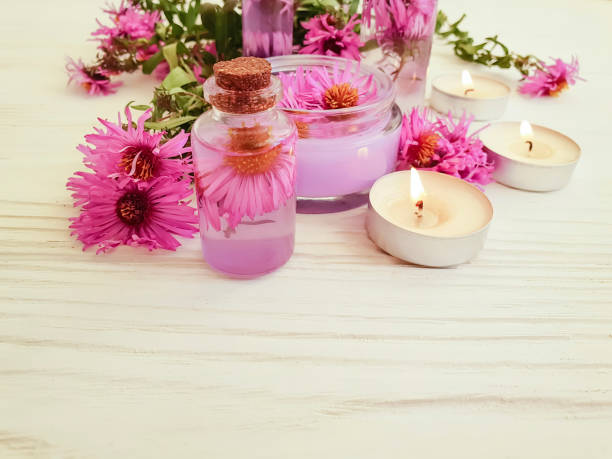 istock oil cosmetic flower candle 1215218636