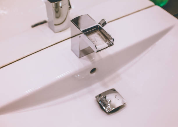 istock Bathroom designer faucet 1215226872