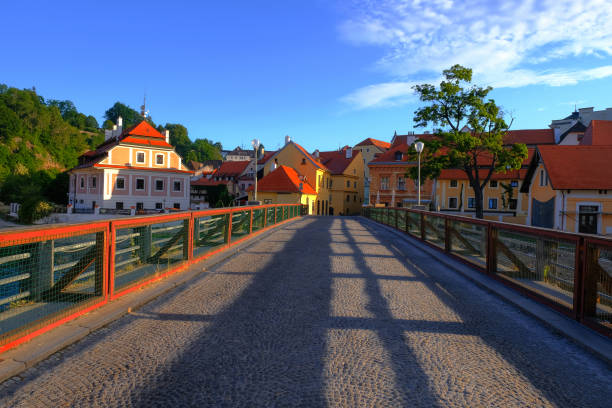 istock scene of Cesky Kromlov, Czech Republic 1215230376