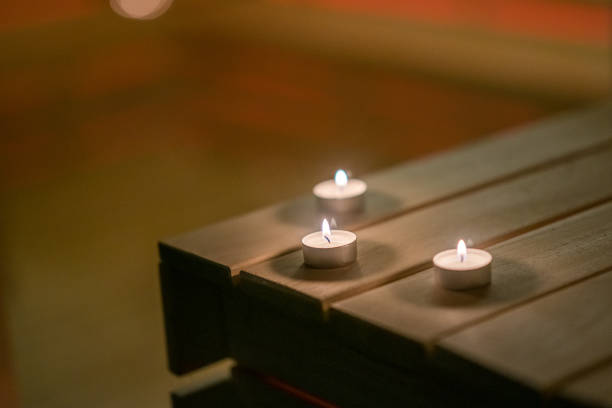 istock Candles in Turkish Sauna. 1215231242