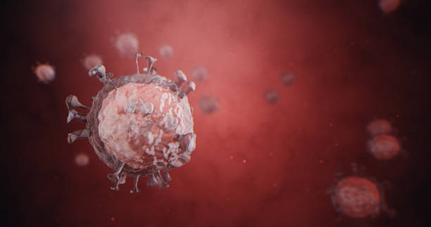 istock Conceptual 3D render of COVID-19 Virus 1215234037
