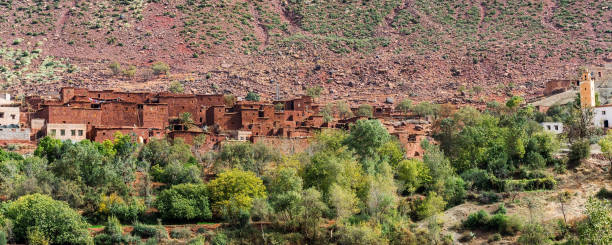 istock Village in the Atlas Mountains, Morocco. 1215237704