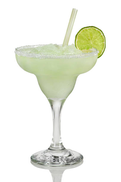 Real Mexican Margarita cocktail Frozen lime drink with Tequila margarita stock pictures, royalty-free photos & images