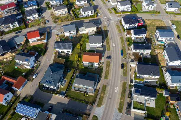 istock Modern Houses, Aerial View 1215242794