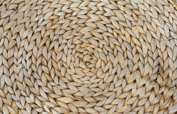 istock Braided surface from stems of dry corn 1215250091