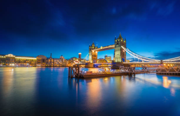 istock Famous Tower Bridge at night London, UK 1215251321
