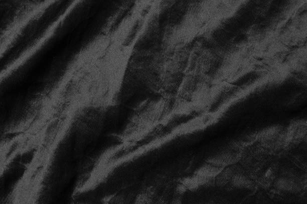 istock Abstract black fabric cloth texture background or liquid wave or wavy folds 1215252979