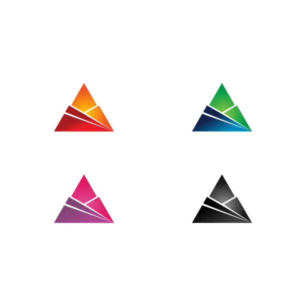 Photo of Mountain logo template vector, Hiking logo designs