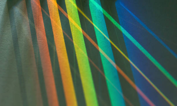 Glass, reflection or refraction of light, abstract background