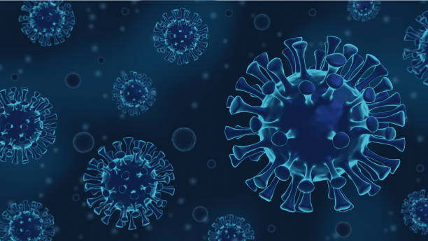 istock Coronavirus Covid-19 molecule artist rendering with particles and smaller corona covid virus cells 1215264058