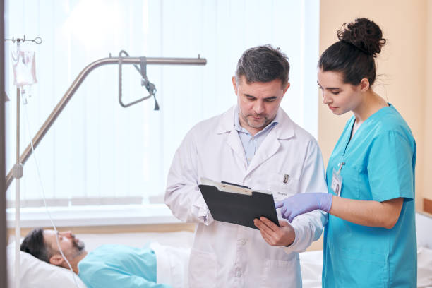 istock Analyzing health conditions of patient 1215265874