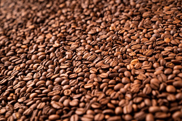 istock Close-up of roasted coffee beans 1215267579