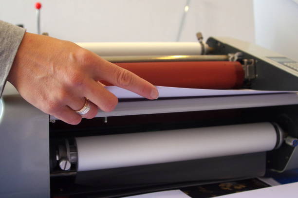 istock The image of a laminating machine 1215269692