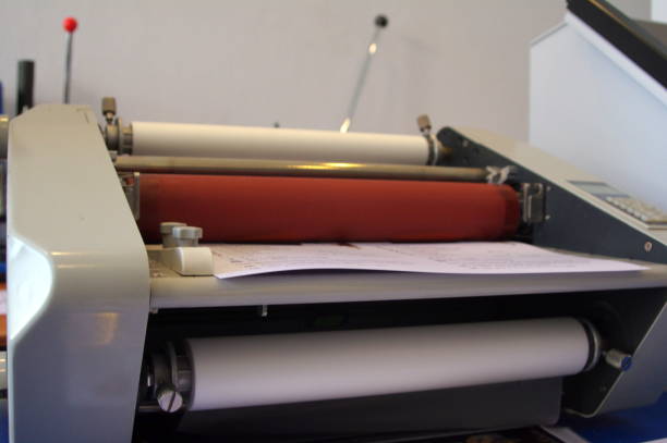 istock The image of a laminating machine 1215269693