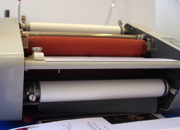 istock The image of a laminating machine 1215269709