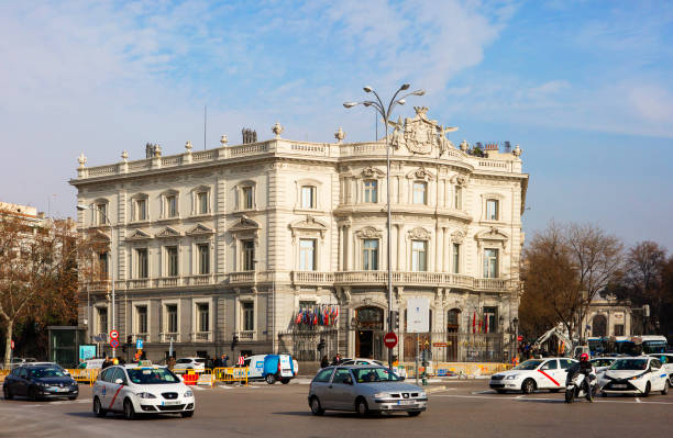 madrid, españa, palacio de linares. - palacio de linares fotografías e imágenes de stock