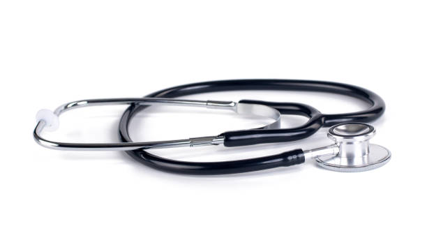 istock black medical stethoscope isolated on white background 1215275188
