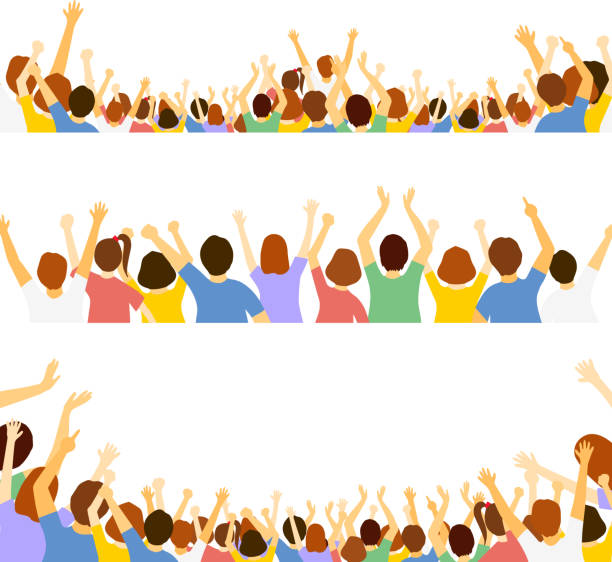 Cheering Crowd Clipart Kostenlos | Vektor Bilder Download