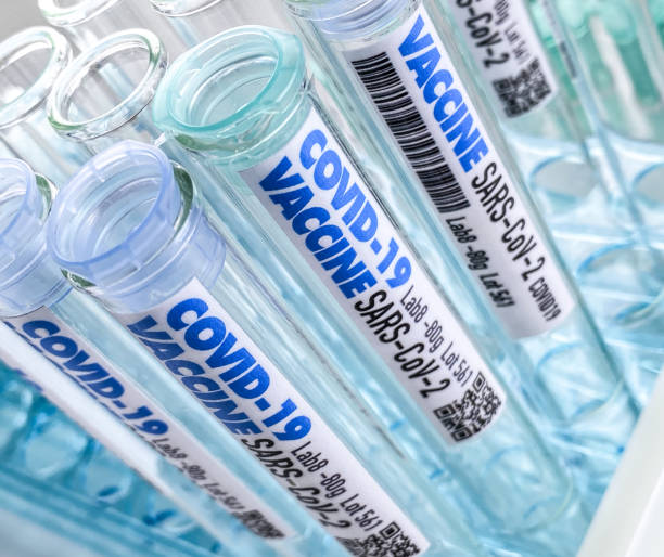 istock Covid-19, Coronavirus in test tubes. Research 1215288128