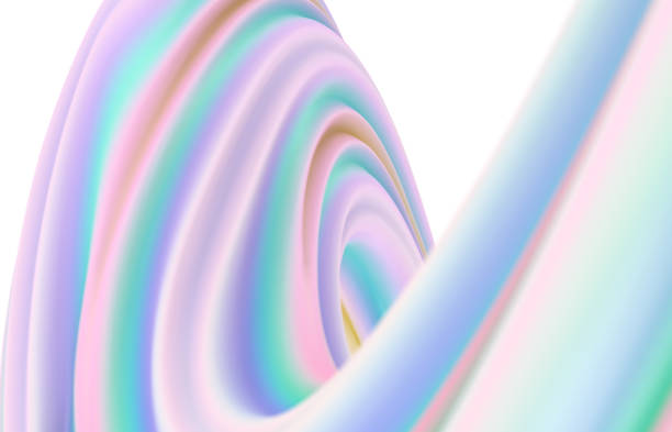 istock Abstract 3d art background. Colorful geometic wavy line shape composition wallpaper. Stripes pattern. 1215288274