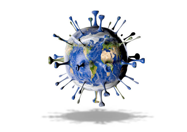 istock A 3D image of the earth infected by corona virus 1215290620