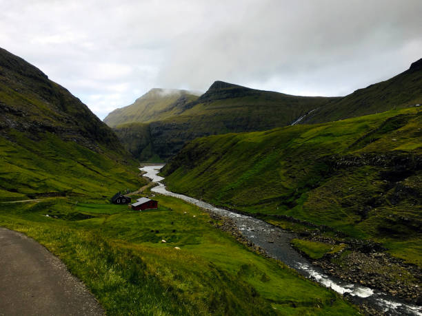 istock Faroe Islands small river in a valley 1215291221